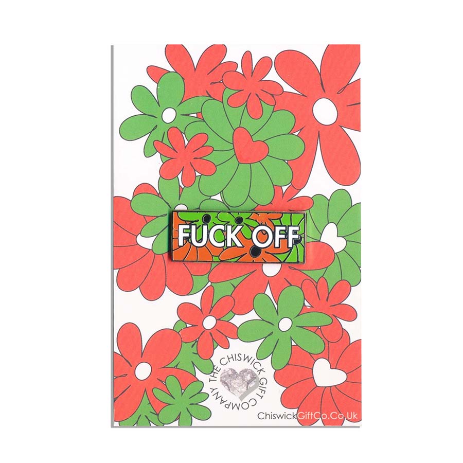 Fuck Off - Angry Flowers Enamel Pin