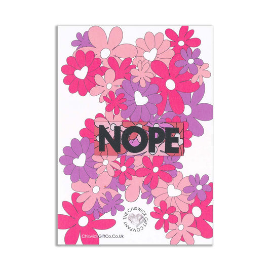 Nope - Angry Flower Tag