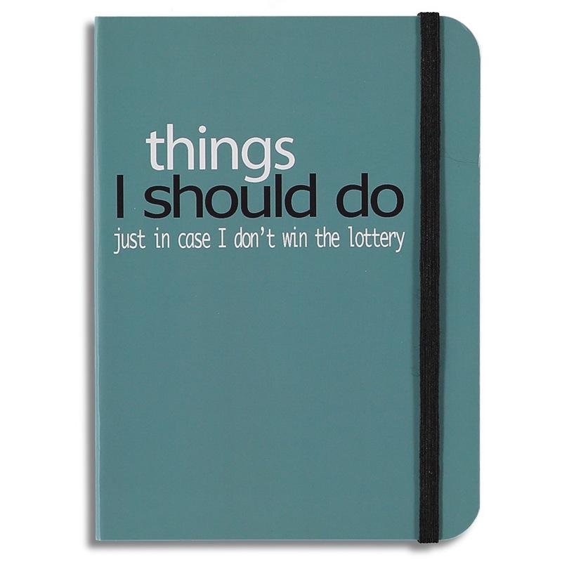 Things I Should Do Just In Case I Don't Win The Lottery Lined Notebook