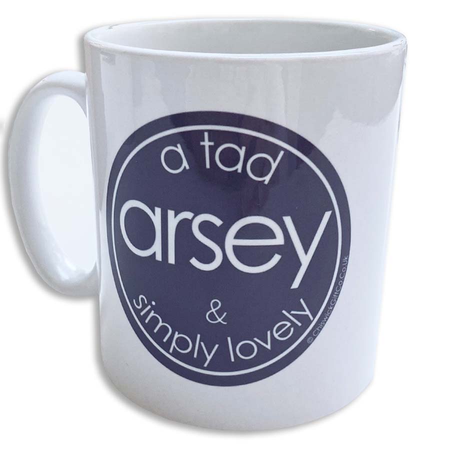 A Tad Arsey & Simply Lovely - Mug with Keyring Gift Set