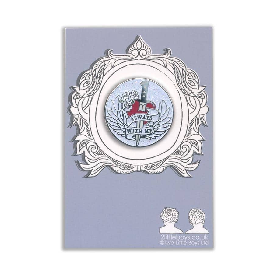 Always With Me Tattoo Motif - Enamel Memorial Pin