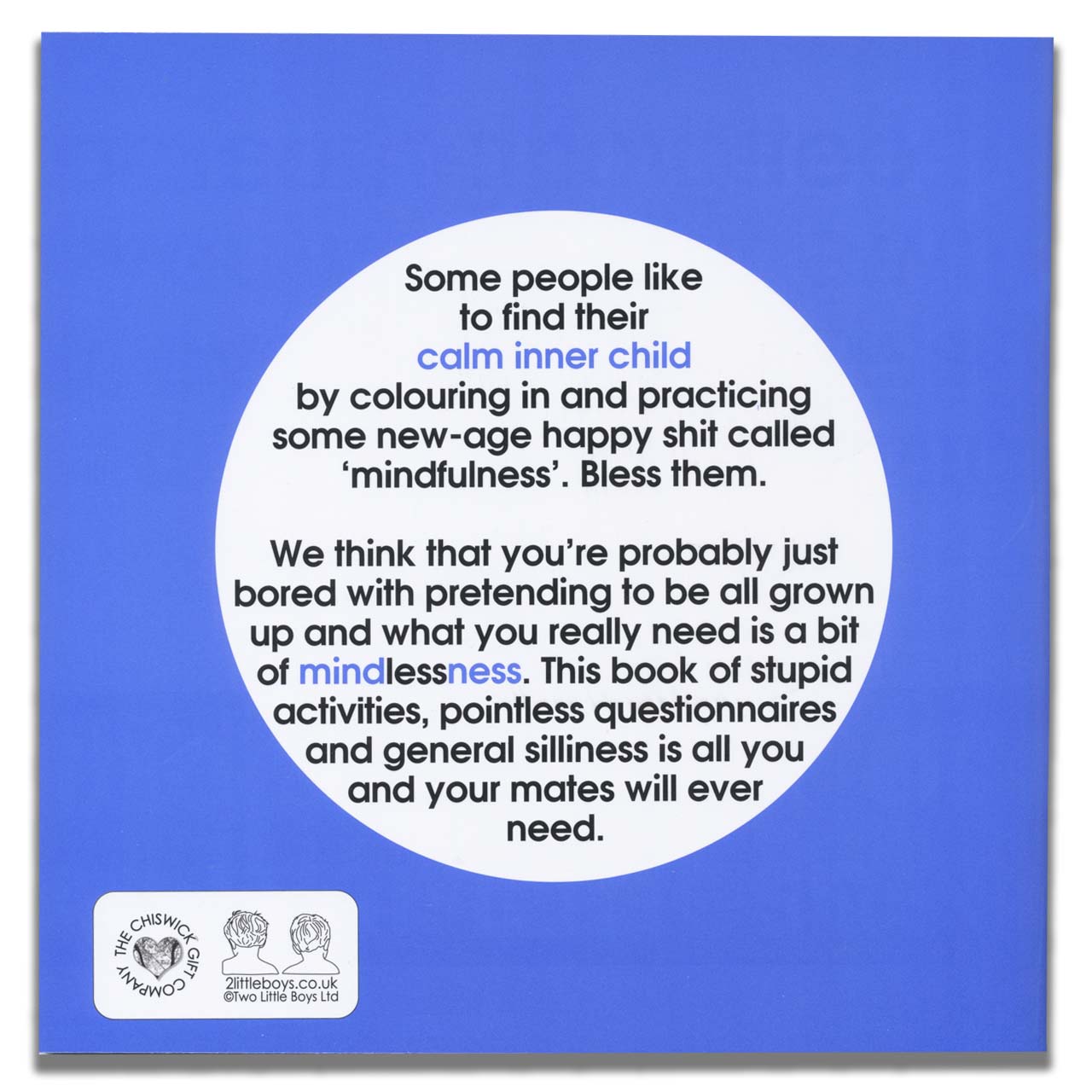 The Book of Mindless Fun For Adults - Blue & Red for £15