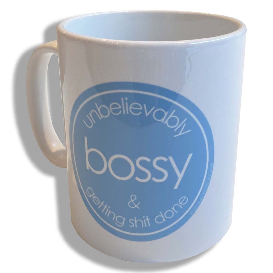 Unbelievably Bossy - Mug with Keyring Gift Set