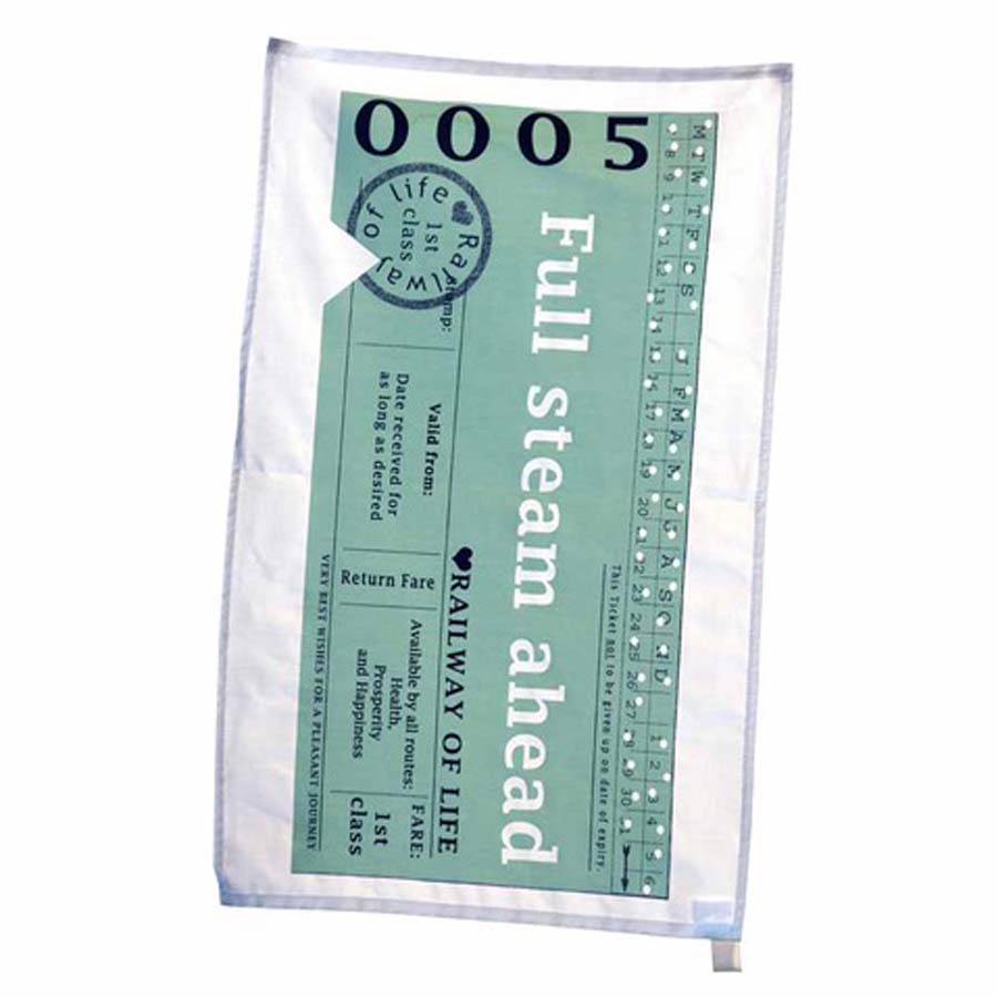 Railway Of Life Tea Towel