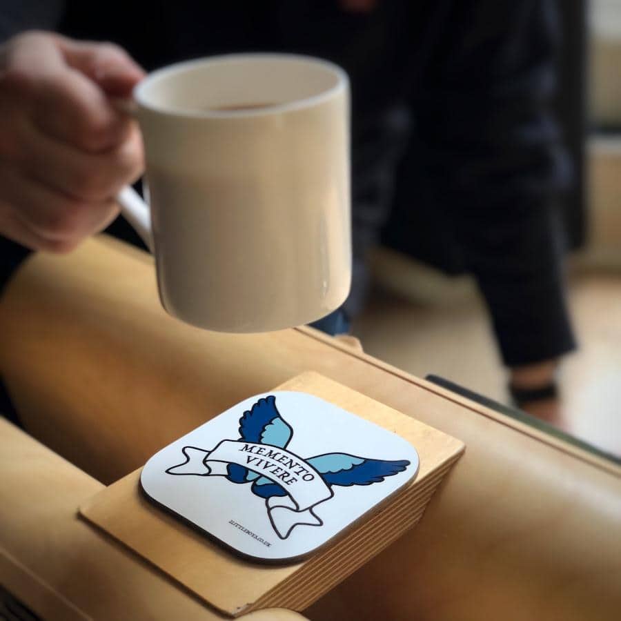 Remember to Live Latin Motto Coaster