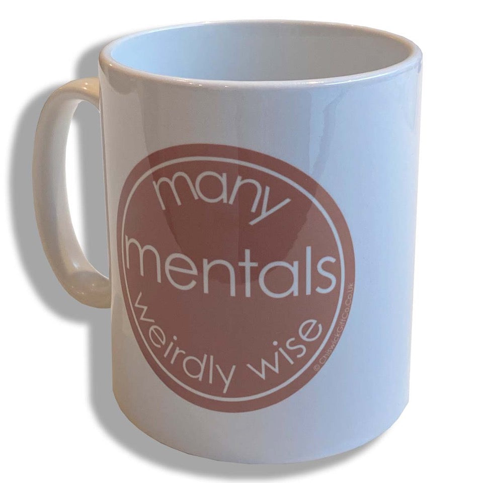 Many Mentals Weirdly Wise - Mug with Keyring Gift Set