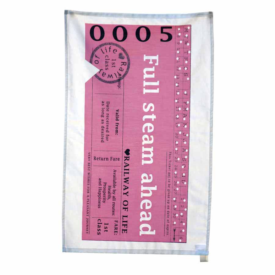 Railway Of Life Tea Towel