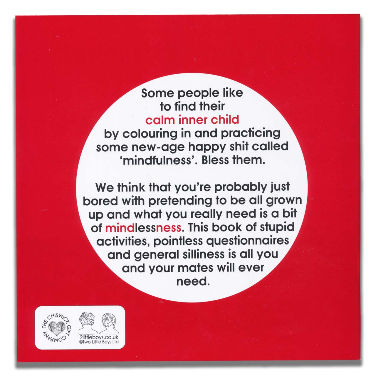 The Book of Mindless Fun For Adults - Blue & Red for £15