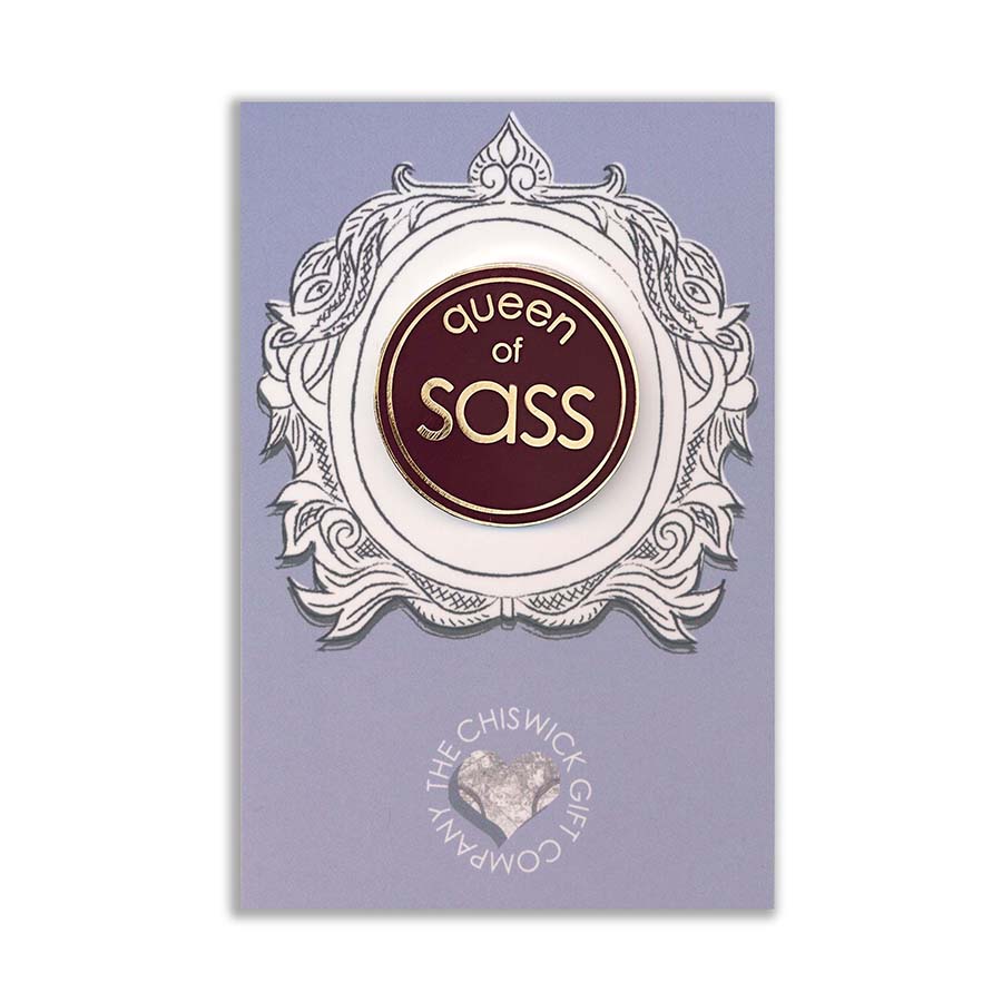 Queen Of Sass Enamel Pin