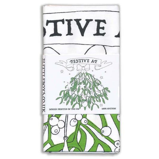 Festive AF Christmas - Tea Towel