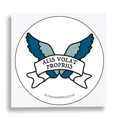 She Fiies With Her Own Wings Vinyl Sticker