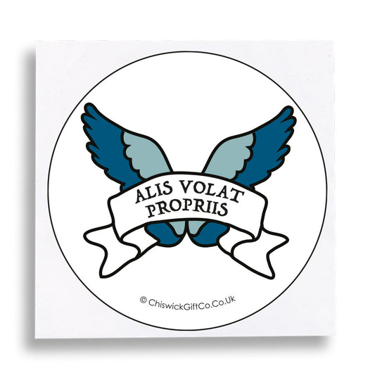 She Fiies With Her Own Wings Vinyl Sticker