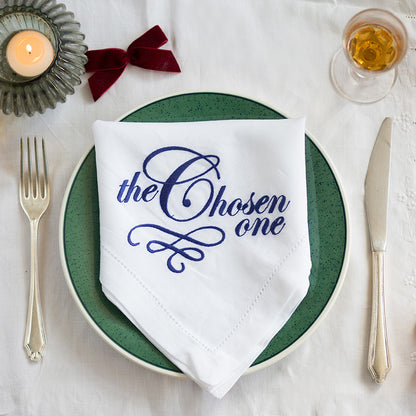 Set of Four Embroidered Napkins