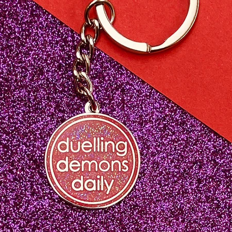 Duelling Demons Daily Keyring