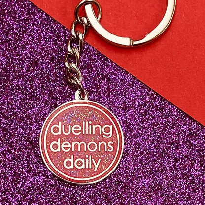 Duelling Demons Daily Keyring