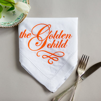 Set of Four Embroidered Napkins