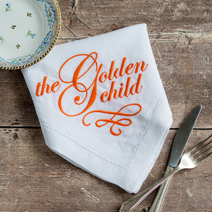 Set of Four Embroidered Napkins