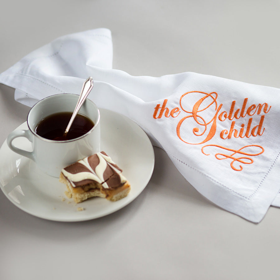 Set of Four Embroidered Napkins