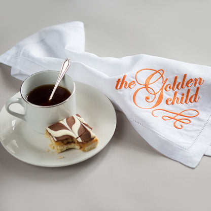 Set of Four Embroidered Napkins