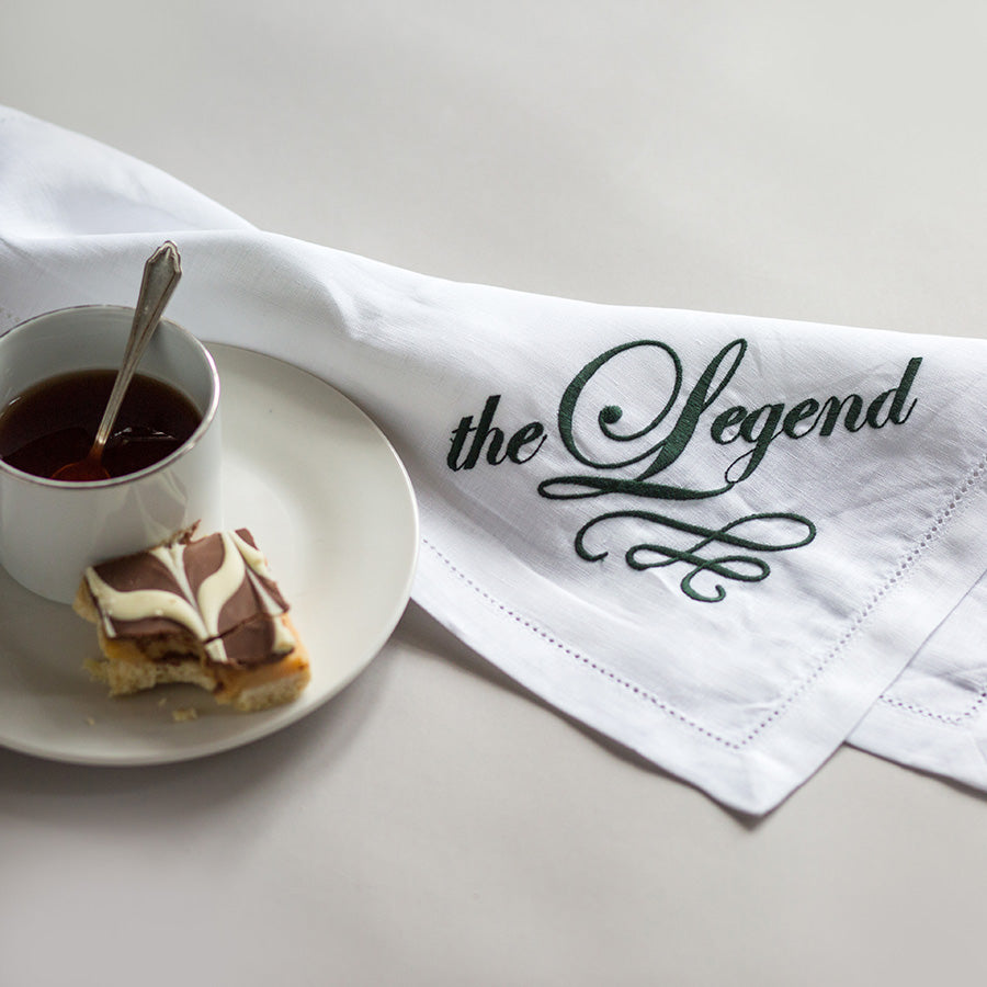 Set of Four Embroidered Napkins