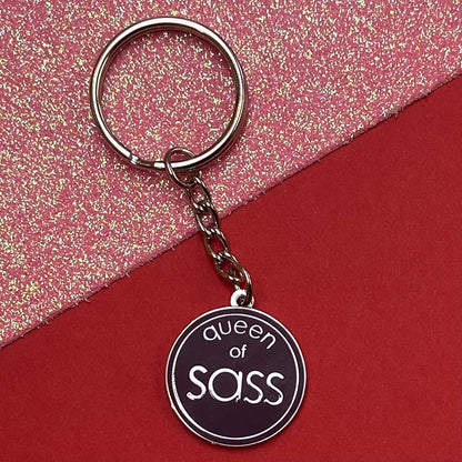 Queen Of Sass Keyring