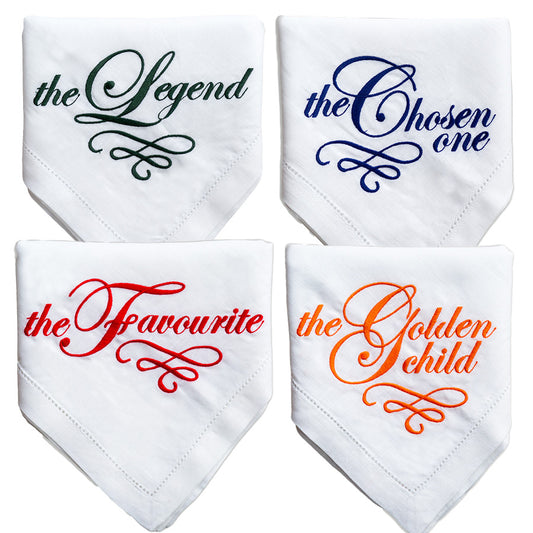 Set of Four Embroidered Napkins