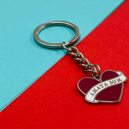 You Are Loved Latin Motto Keyring