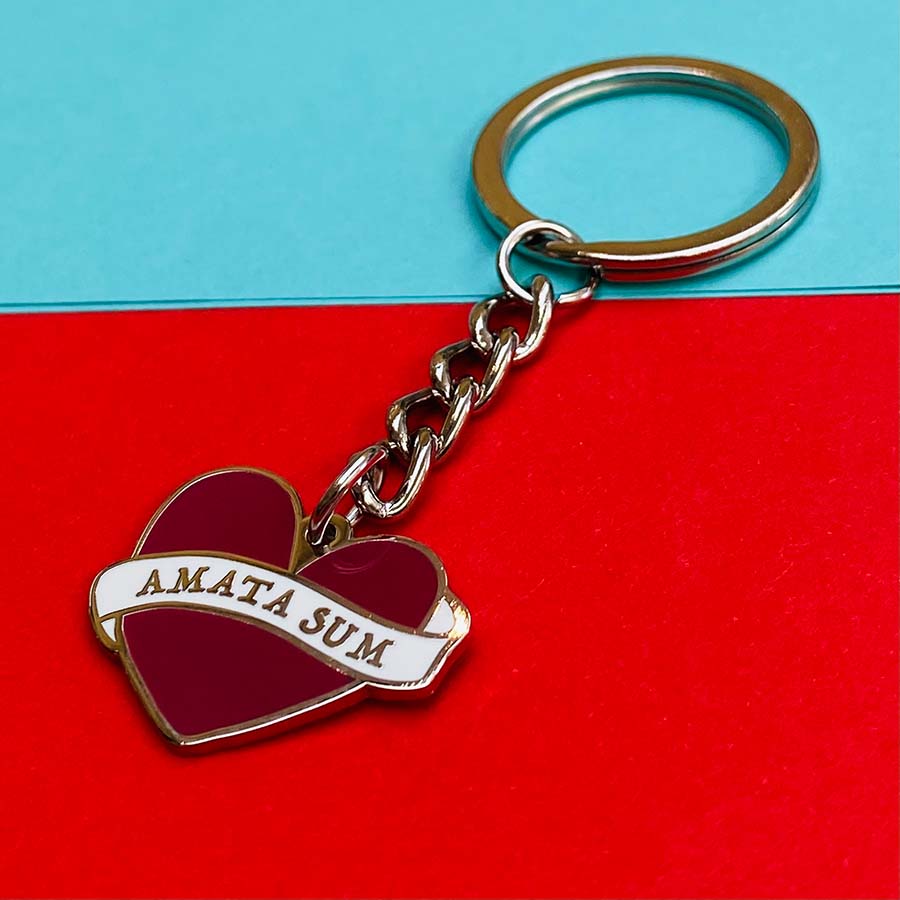 You Are Loved Latin Motto Keyring