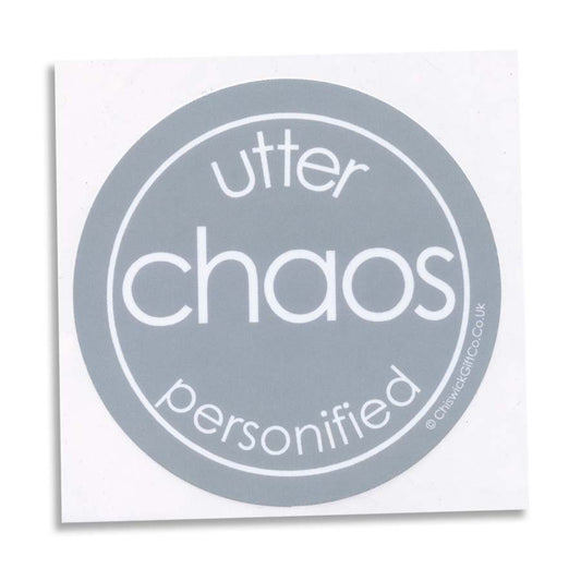 Utter Chaos Personified Vinyl Sticker
