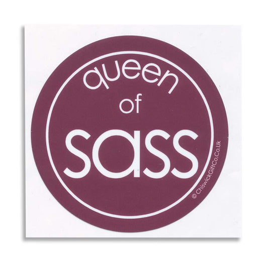 Queen Of Sass Vinyl Sticker
