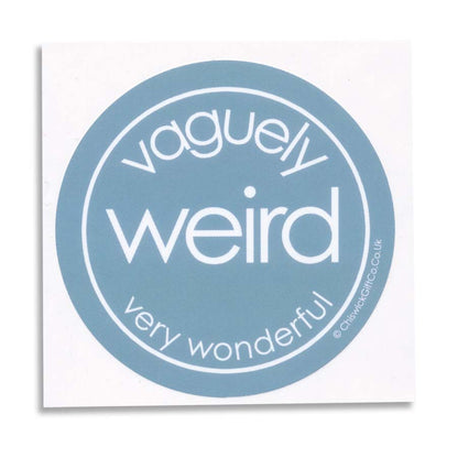 Vaguely Weird Very Wonderful Vinyl Sticker