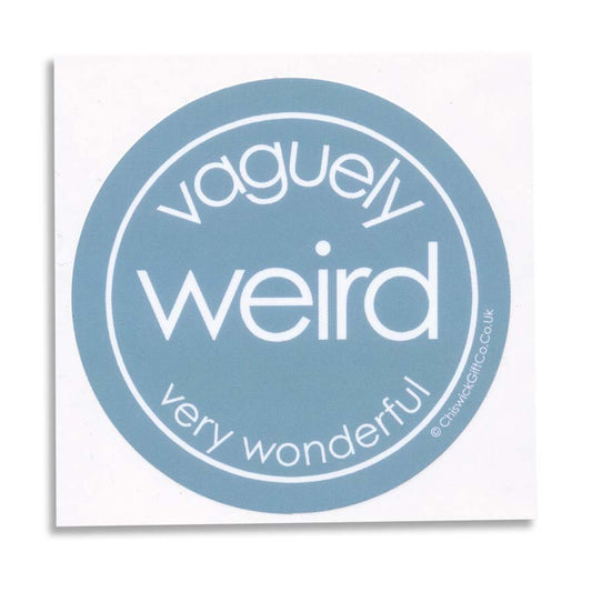 Vaguely Weird Very Wonderful Vinyl Sticker