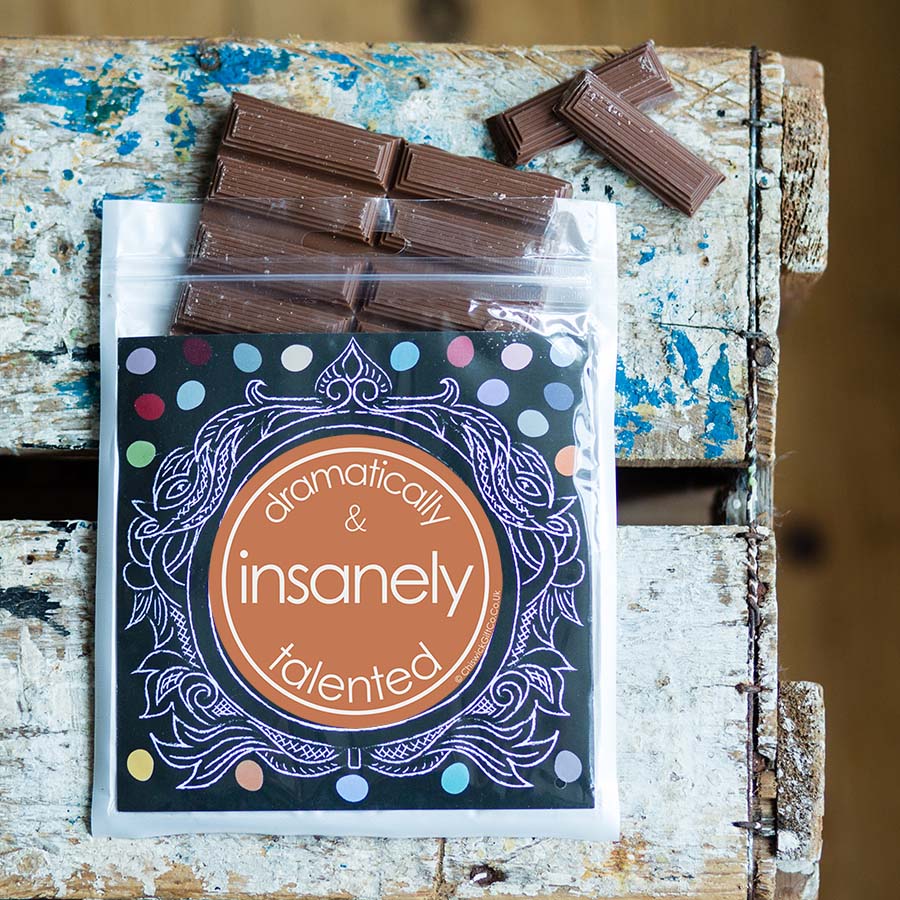 Dramatically & Insanely Talented Chocolate Bar