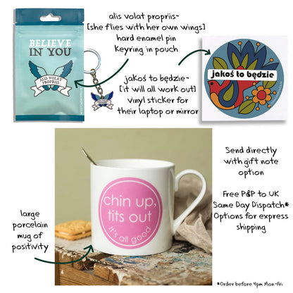 You Can Do It - The Chin Up & Fly - Positivity & Power Gift Set