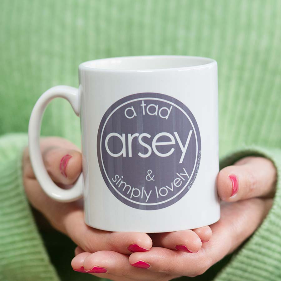 A Tad Arsey & Simply Lovely - Mug with Keyring Gift Set