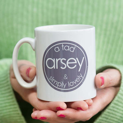 A Tad Arsey & Simply Lovely - Mug with Keyring Gift Set