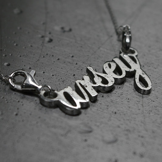Arsey Solid Sterling Silver Pendant | Bag Charm