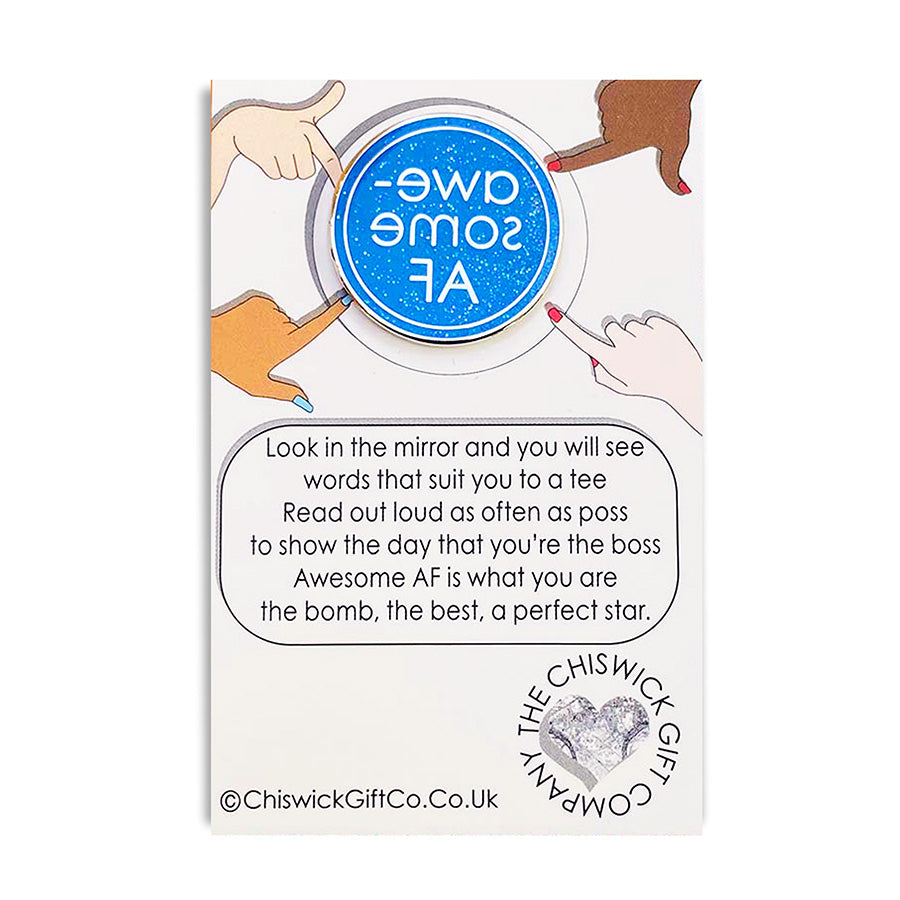 Awesome AF Enamel Pin