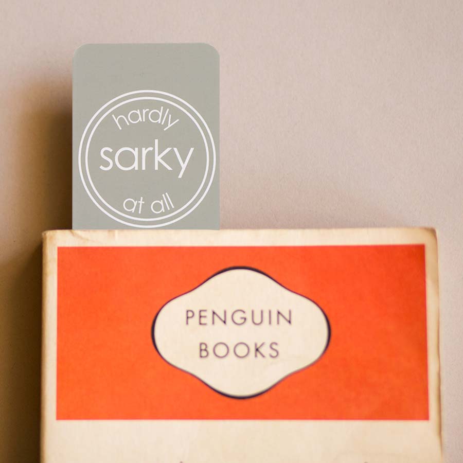 Hardy Sarky At All Bookmark