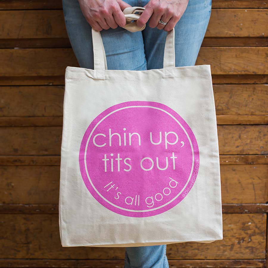 Set of Screen Printed Motivational Quote Tote Bags