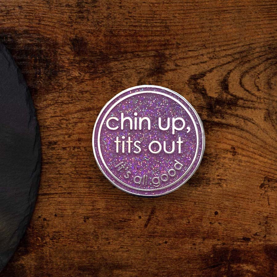 Chin Up Tits Out Take With You Token & Chocolate Gift Set