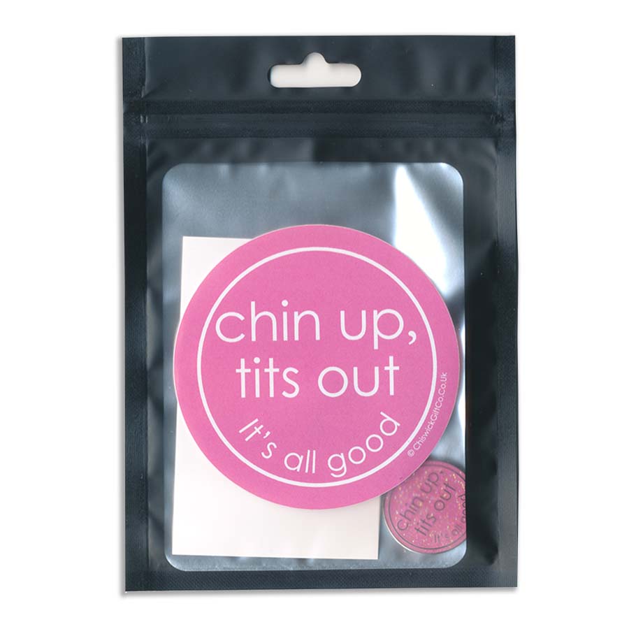 Chin Up, Tits Out Keyring