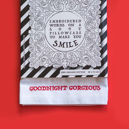 Embroidered Cotton Pillowcase - Set of Six