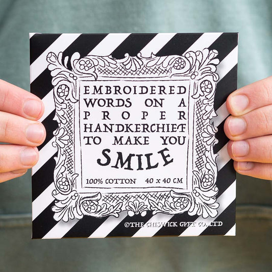 Hold Fast - Large Embroidered Cotton Handkerchief
