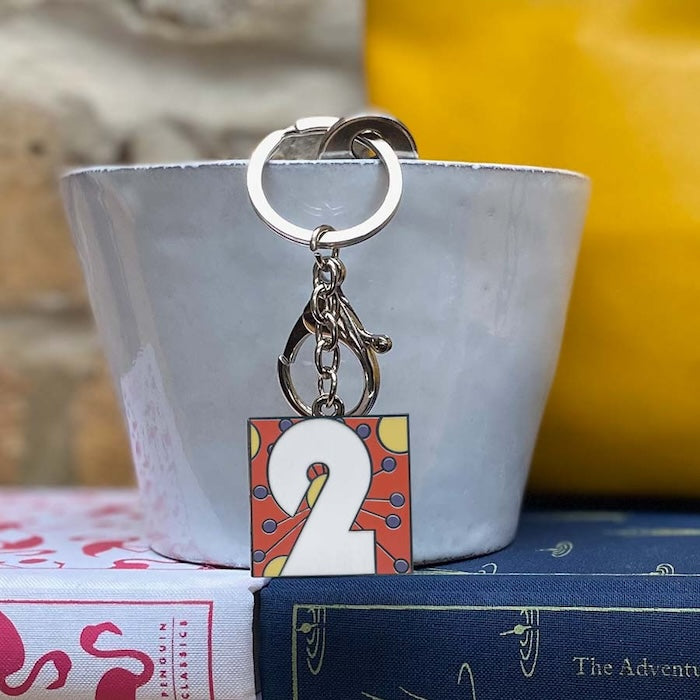 Number 2 Keyring/Bag Charm