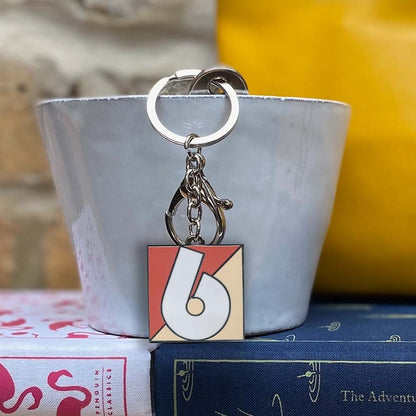 Number 6 Keyring/Bag Charm