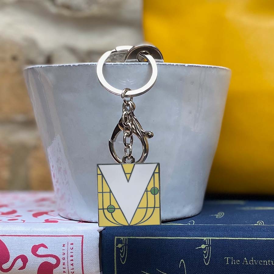 Initial V Keyring/Bag Charm