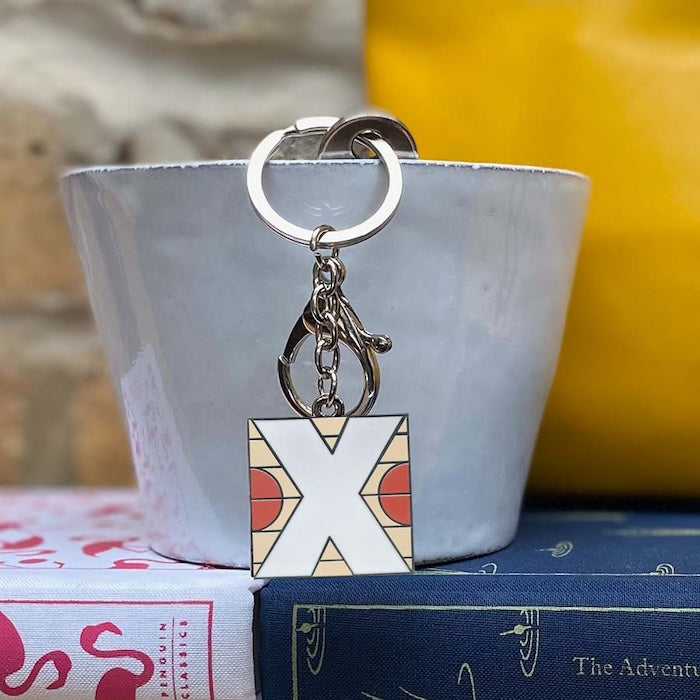 Initial X Keyring/Bag Charm