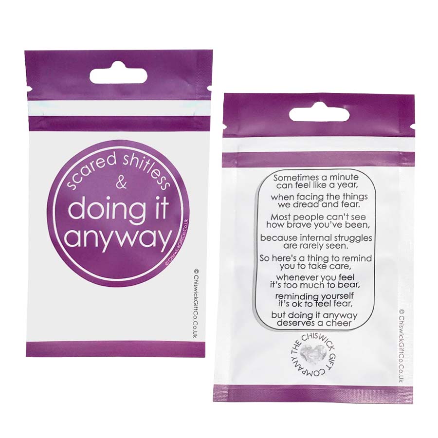 Scared Shitless & Doing It Anyway - Mug with Keyring Gift Set