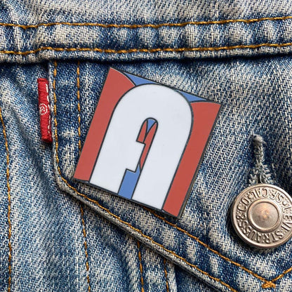 Initial A Enamel Pin